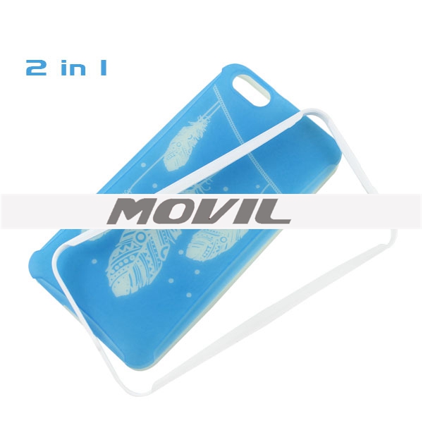 NP-2583 Funda de silicona con diseno fluorescente para Huawei Honor 4 X-6